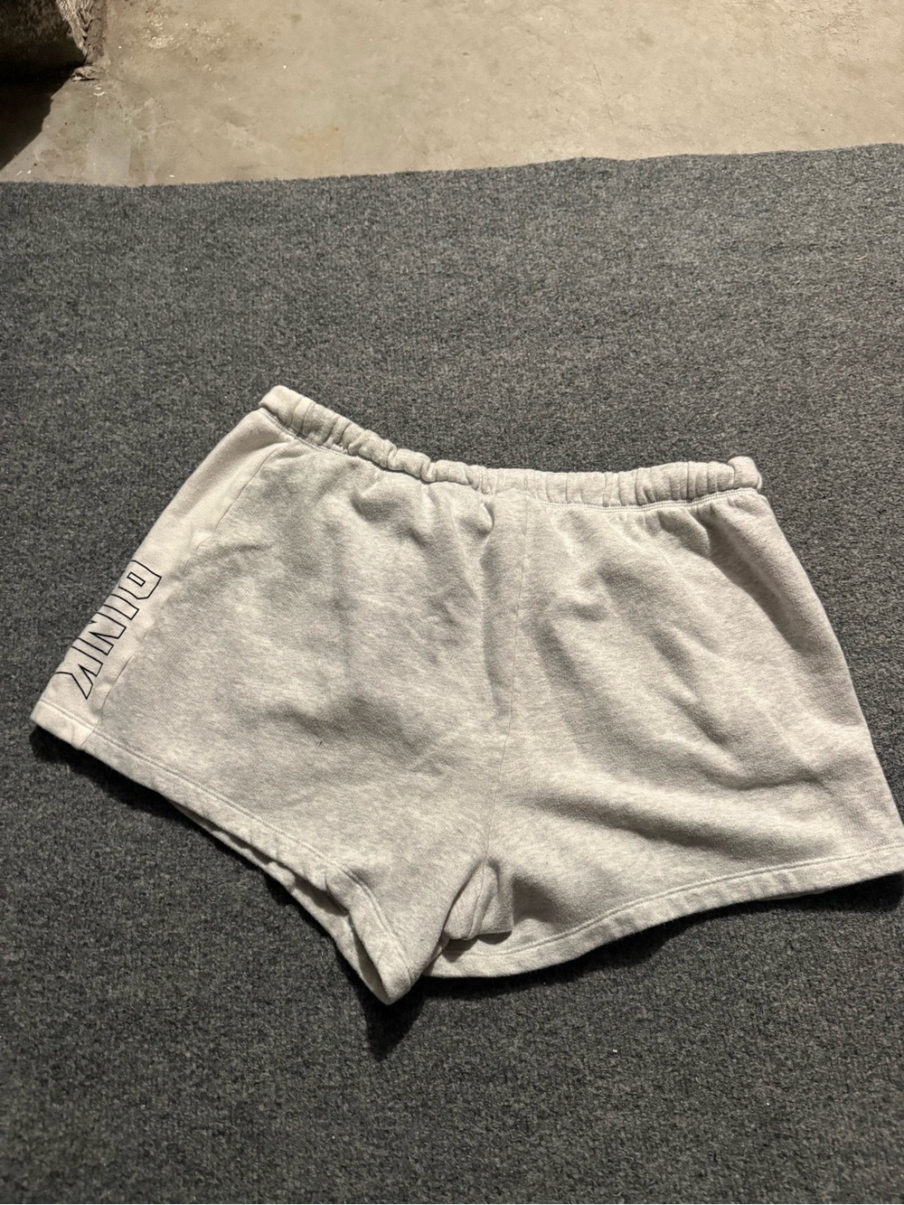 PINK Victoria's Secret Light Gray Cozy Shorts